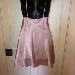 Victoria’s secret blush colored silk slip dress